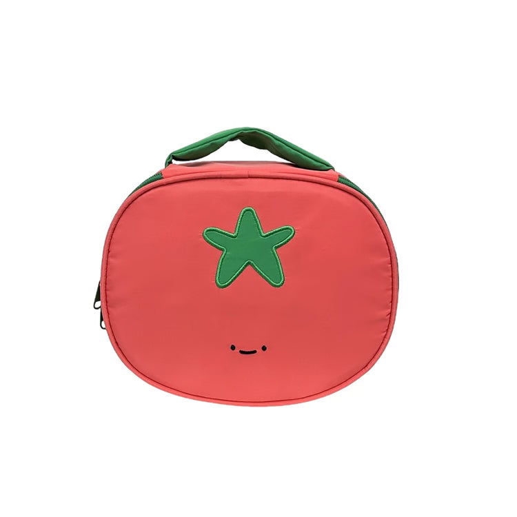 Tomato Shaped Makeup Bag – Waterproof Nylon Cosmetic & Toiletry Organizer