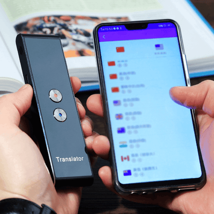 Pocket Size Multi-Language Portable Smart Voice Translator - User-Friendly, Efficient, and Easy-to-Use