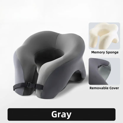 Memory Foam Travel Pillow Neck Support Pillow for Travel & Office