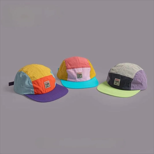 Retro Japanese Hip-Hop Cap – 5-Panel Flat Brimmed Baseball Hat – High-Yield Lifestyle Interaction Hub