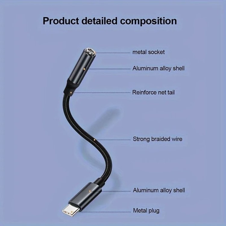 Type-C to 3.5mm Headphone Adapter