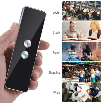 Pocket Size Multi-Language Portable Smart Voice Translator - User-Friendly, Efficient, and Easy-to-Use
