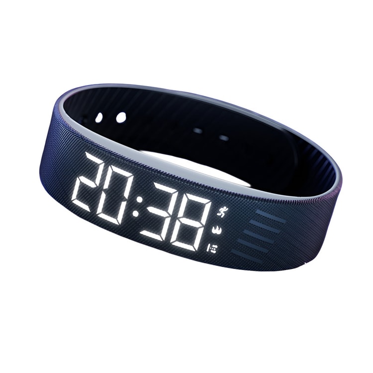 VibeTrack Silent Alarm Fitness Watch with Pedometer for Students & Active Lifestyles