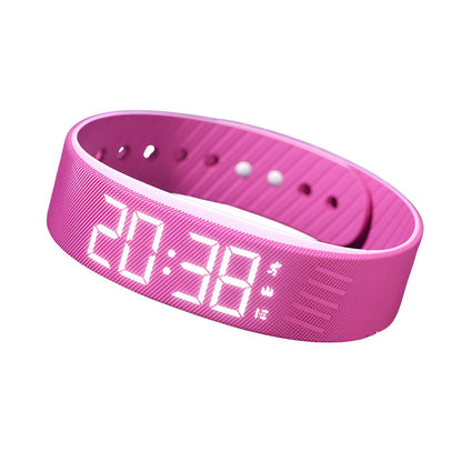 VibeTrack Silent Alarm Fitness Watch with Pedometer for Students & Active Lifestyles