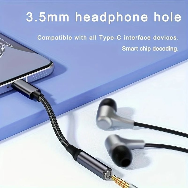 Type-C to 3.5mm Headphone Adapter