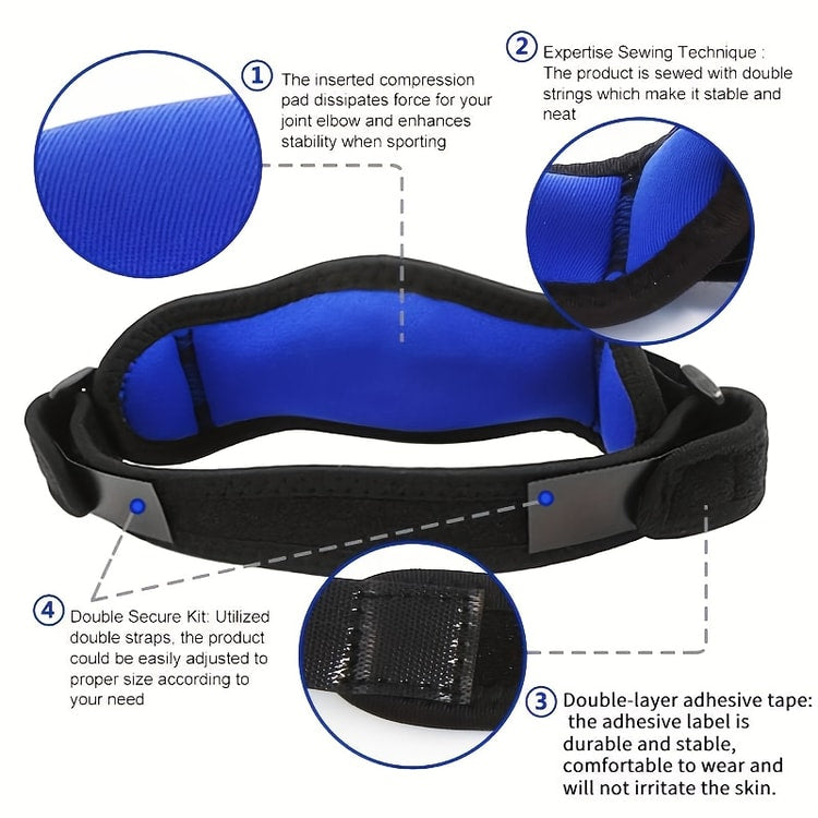 Adjustable Elbow Brace Sports Compression Arm Support for Active Lifestyles