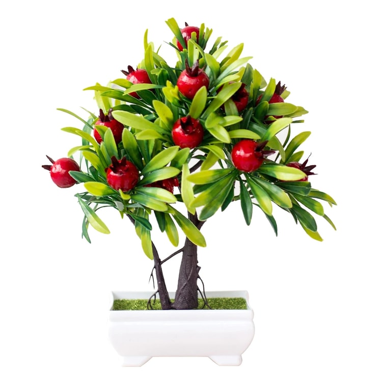 Orange Tree Bonsai: Artificial Office & Home Decor