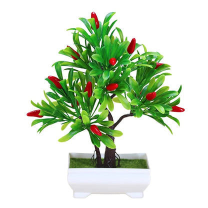 Orange Tree Bonsai: Artificial Office & Home Decor