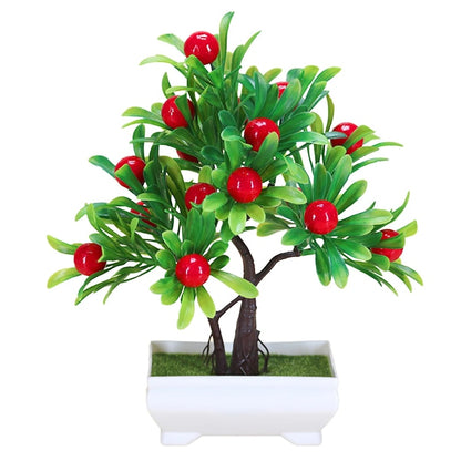 Orange Tree Bonsai: Artificial Office & Home Decor