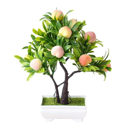 Orange Tree Bonsai: Artificial Office & Home Decor