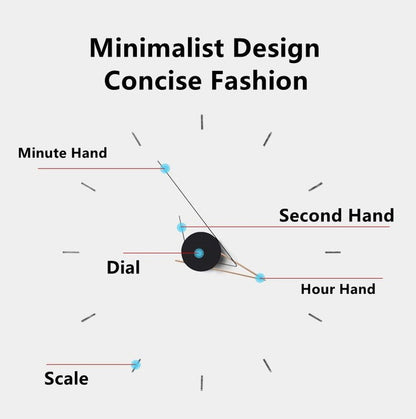 DIY Minimalist Wall Clock Modern Home Decor