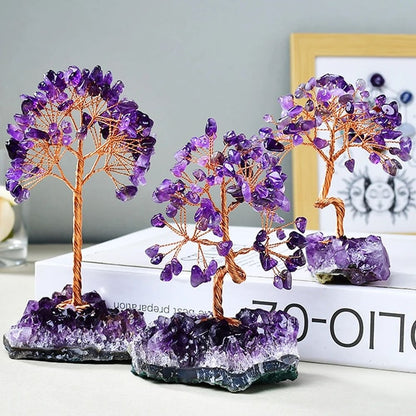 Amethyst Crystal Tree for Healing & Spiritual Home Decor